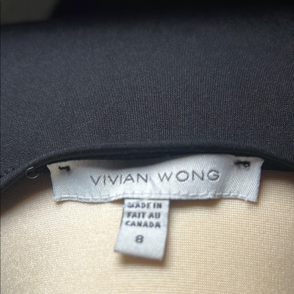 Vivian Wong LBD Black flare dress.  Size Small - Picture 2 of 5